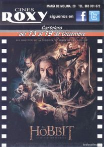 Cine: FOLLETO DE MANO CINES ROXY. EL HOBBIT Y LA VIDA SECRETA DE WALTER MITTY (INTERIOR)